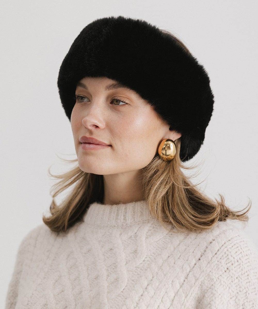 Margot Faux Fur Headband for Women - Soft Winter Head Wrap, Fashionable Hair Accessory for Cold Weather, Outdoor Activities and Stylish Outfits