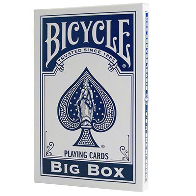 Premium Jumbo Bicycle Playing Cards - Oversized Blue Deck for Poker, Blackjack & Magic Tricks - Perfect for Game Nights, Casino Parties & Cardistry Performances