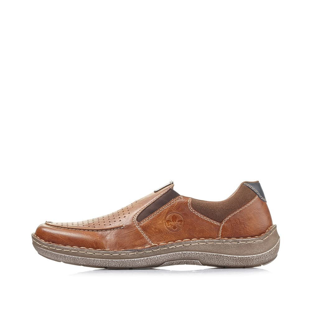 Rieker Men's Comfort Loafers - Slip-On Casual Shoes for Business & Leisure - Lightweight & Breathable for All-Day Wear