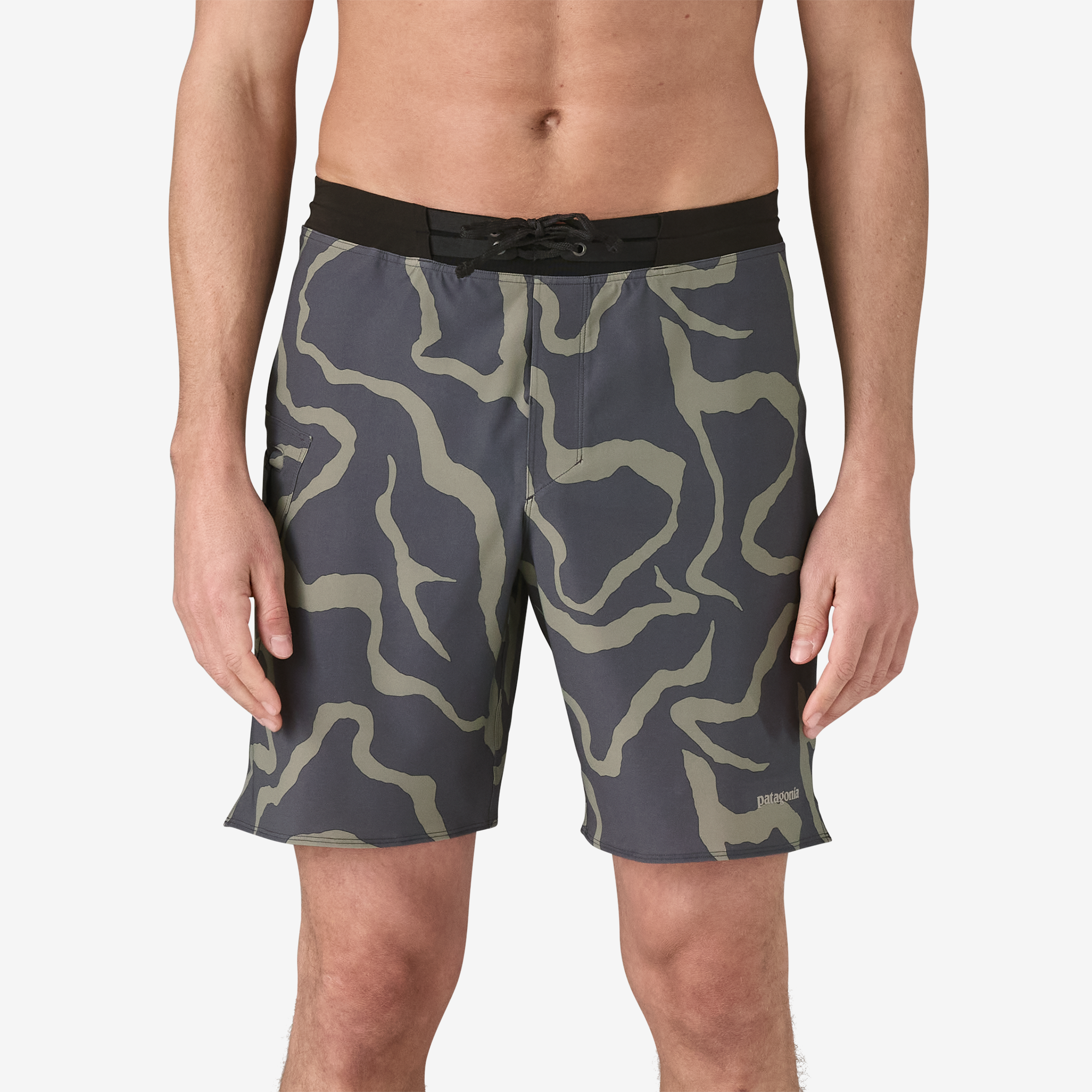 Men's Quick-Dry Hydrolock Stitched Boardshorts - Swim Trunks for Surfing, Swimming & Beach Activities - UPF 50+ Sun Protection