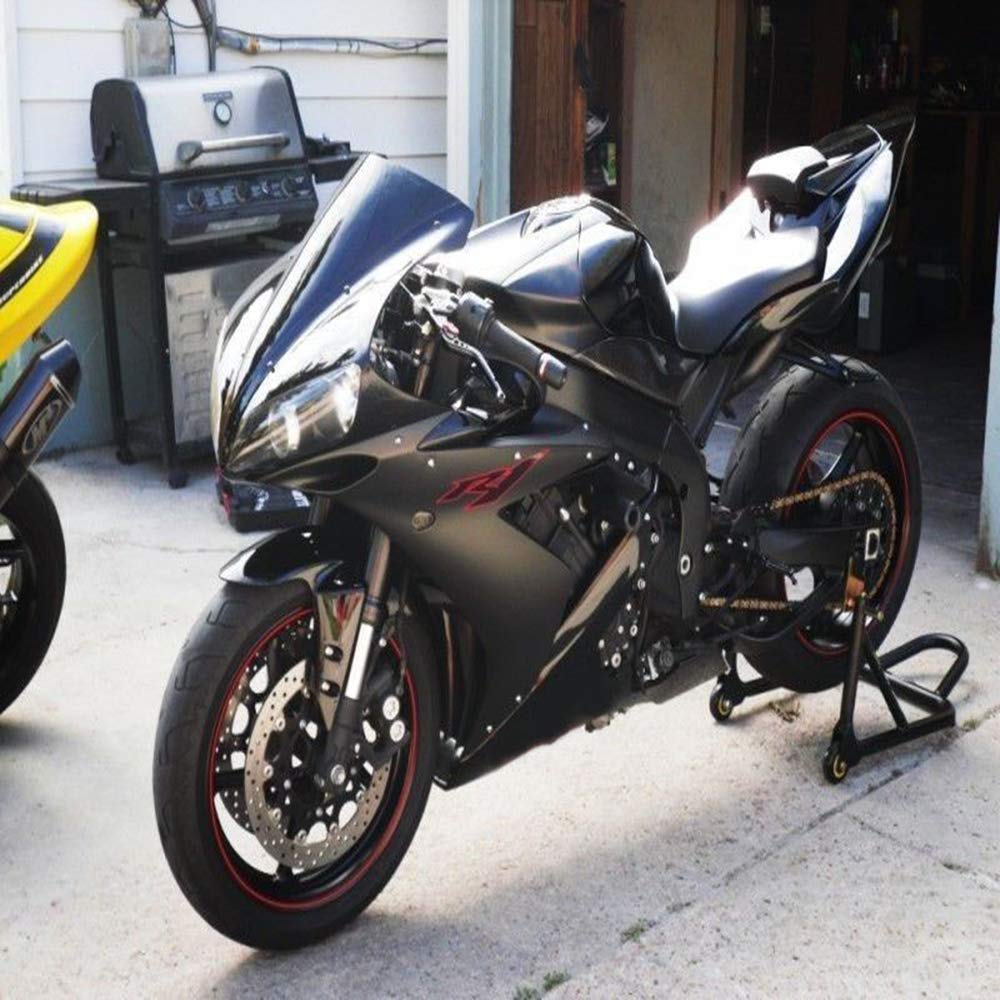 Glossy Matte Black & Red Stickers Fairing Kit for Yamaha YZF R1 2004-2006 | ABS Plastic Bodywork Replacement | Motorcycle Decals & Graphics | Perfect for Racing, Customization & Bike Restoration