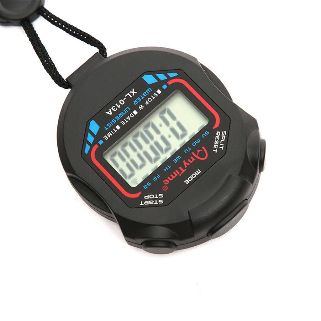 Professional Digital Sports Stopwatch with Large LCD Display - Waterproof Running Timer for Soccer, Basketball, Swimming & Track - Durable Training Equipment for Coaches & Athletes (Perfect for Outdoor Sports, Gym Workouts & Fitness Training)