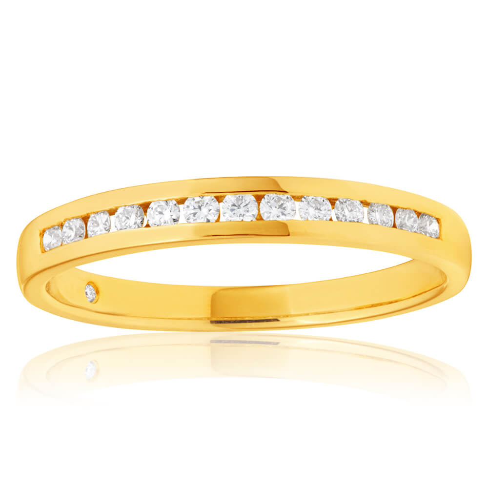 1/5 Carat Flawless Cut 18K Yellow Gold Diamond Engagement Ring for Women - Perfect for Proposals, Anniversaries & Special Occasions
