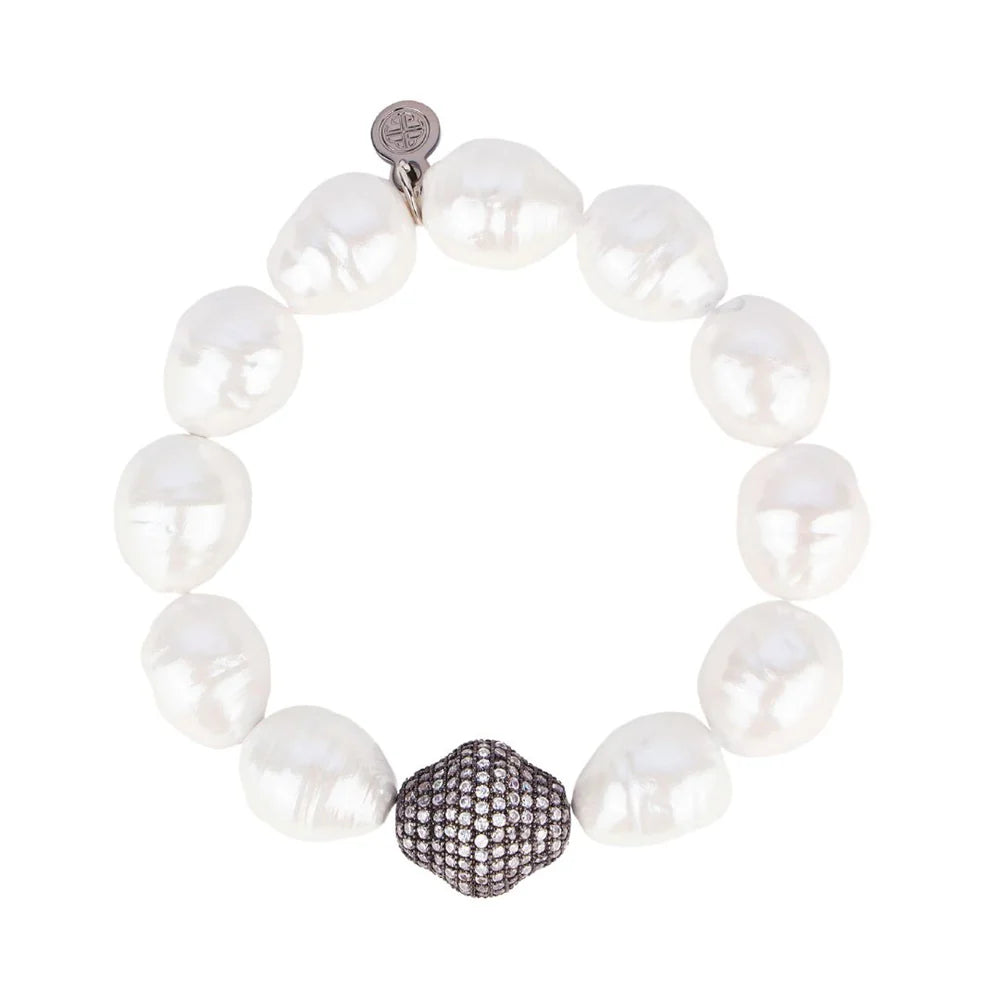 BuDhaGirl Isabel Pearl Bracelet - Elegant White Pearl Beaded Bracelet for Women | Perfect for Weddings, Parties & Everyday Wear