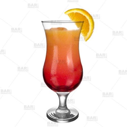 BarConic® 16 oz Hurricane Glass - Premium Cocktail Glass for Tropical Drinks, Margaritas, and Daiquiris - Perfect for Parties, Bars, and Home Entertaining