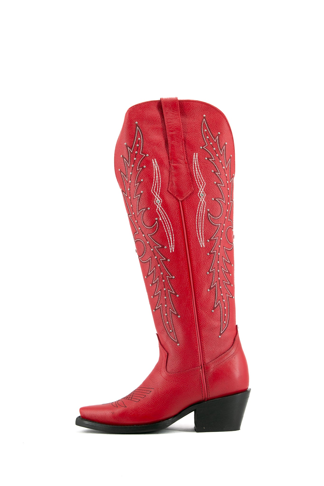 Paulina Women's Tall Wide Calf Cowgirl Boots - Comfortable Snip Toe Western Riding Boots for Country Dancing, Rodeo & Outdoor Activities
