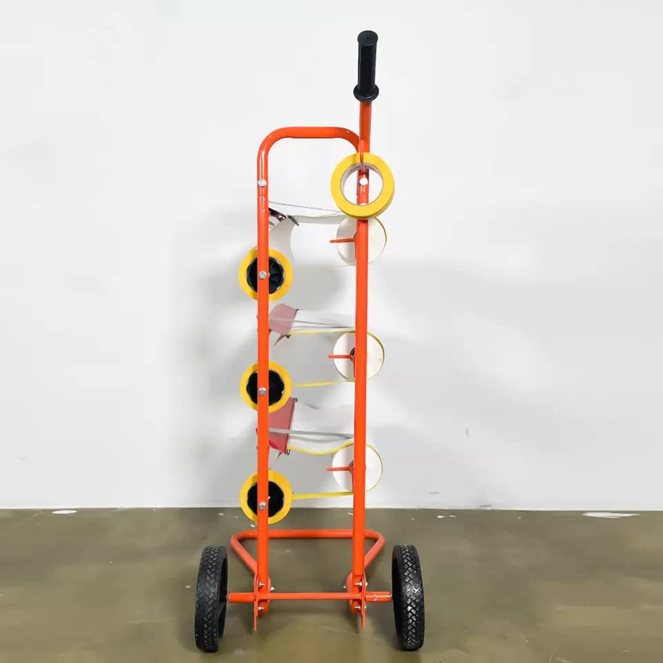 Portable Slimline Mobile Masking Paper Dispenser Stand - Holds Multiple Rolls for Easy Masking & Taping - Ideal for Painting, DIY Projects, and Construction Sites