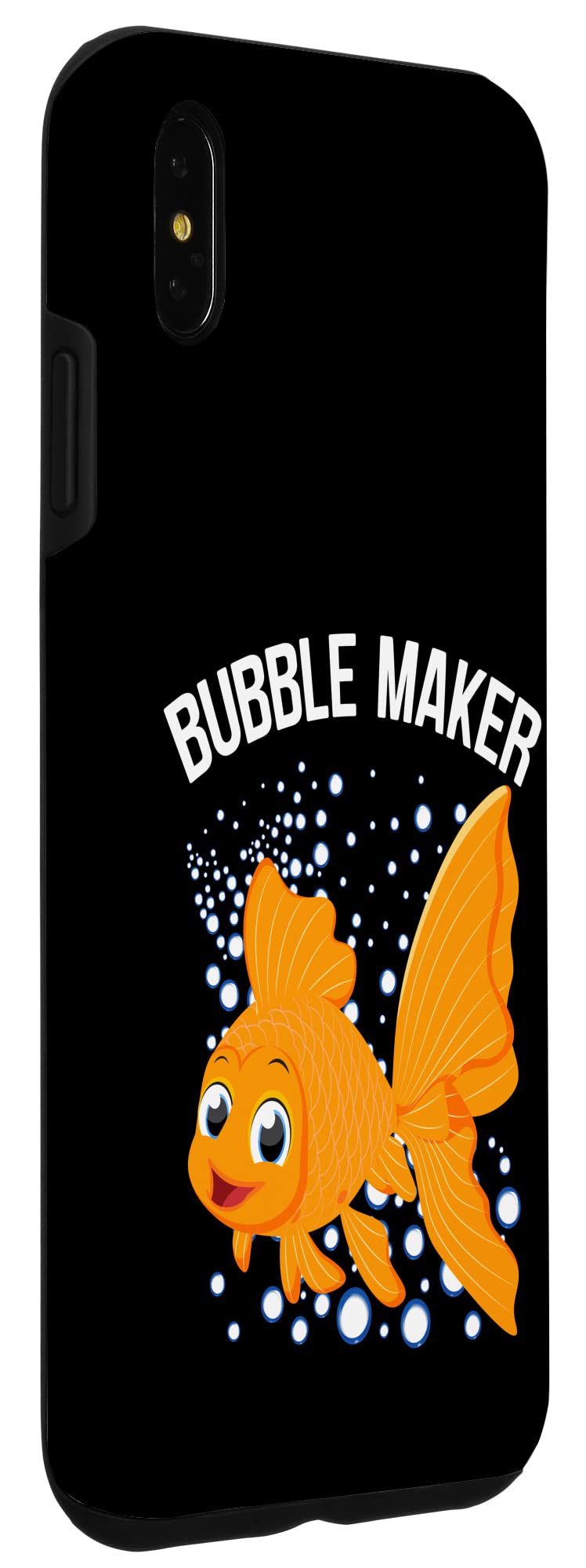iPhone XS Max Bubble Maker Case - Cute Goldfish Design for Pet Lovers