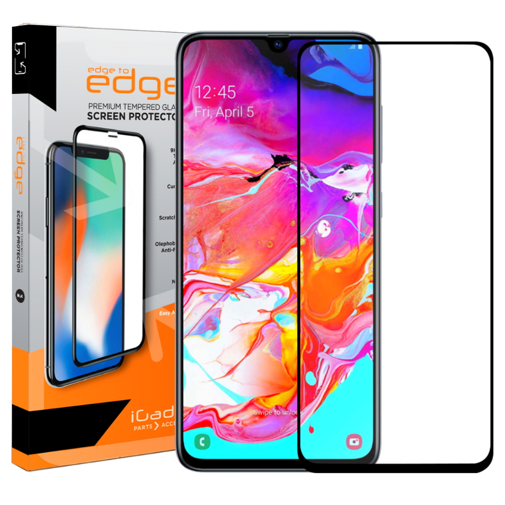 Samsung Galaxy A70/A70s (2019) 3D Full Coverage Tempered Glass Screen Protector - Ultra Clear, Anti-Scratch, Bubble-Free - Perfect for Daily Use & Gaming Protection