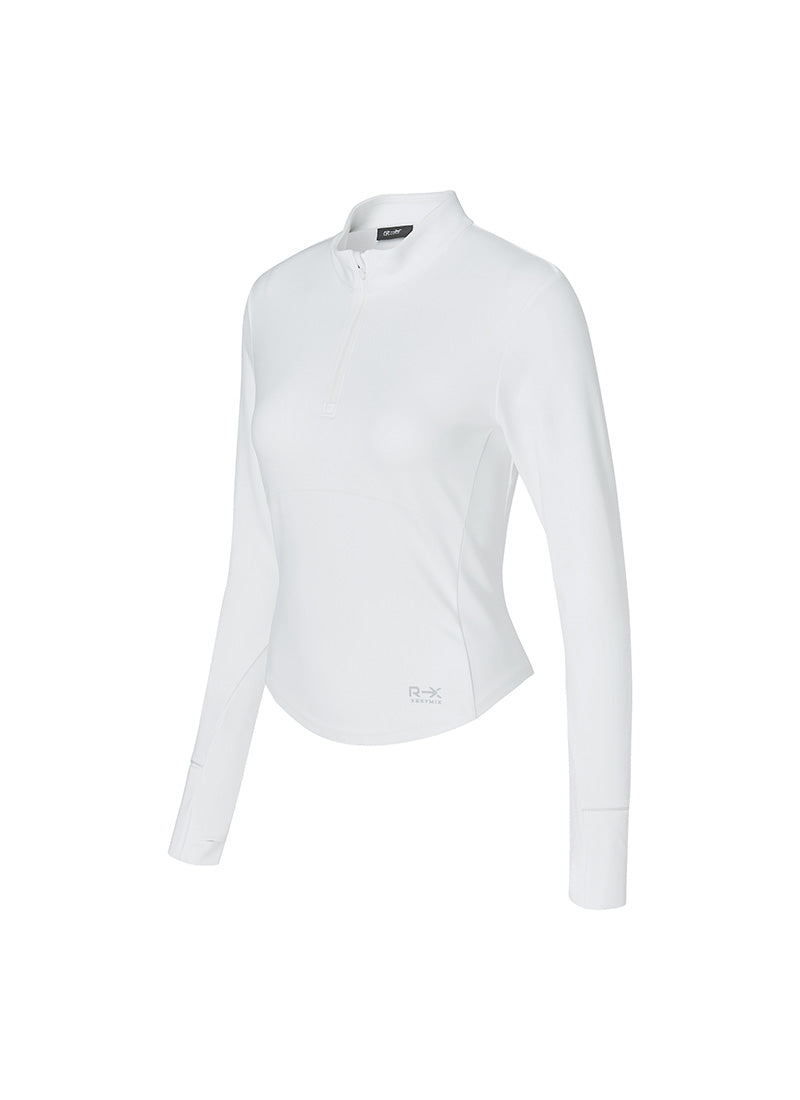 RX Windrunner Women's Fingerhole Half Zip Top - Lightweight Running Jacket for Outdoor Jogging & Hiking | Moisture-Wicking Activewear with Thumbholes for Cold Weather Workouts