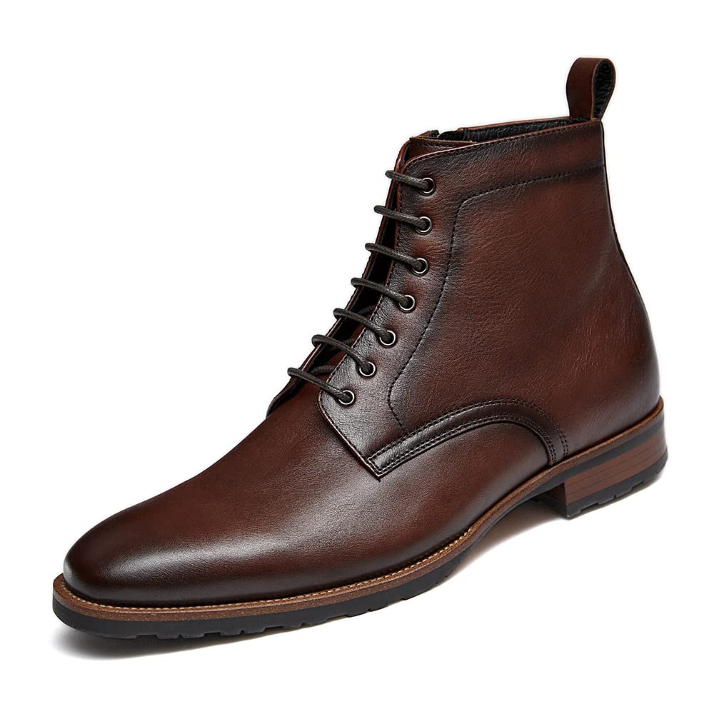 Men's Chukka Dress Boots - Oxford Style Leather Ankle Boots for Business Casual & Formal Wear | Comfortable Work Shoes for Office, Wedding & Daily Use
