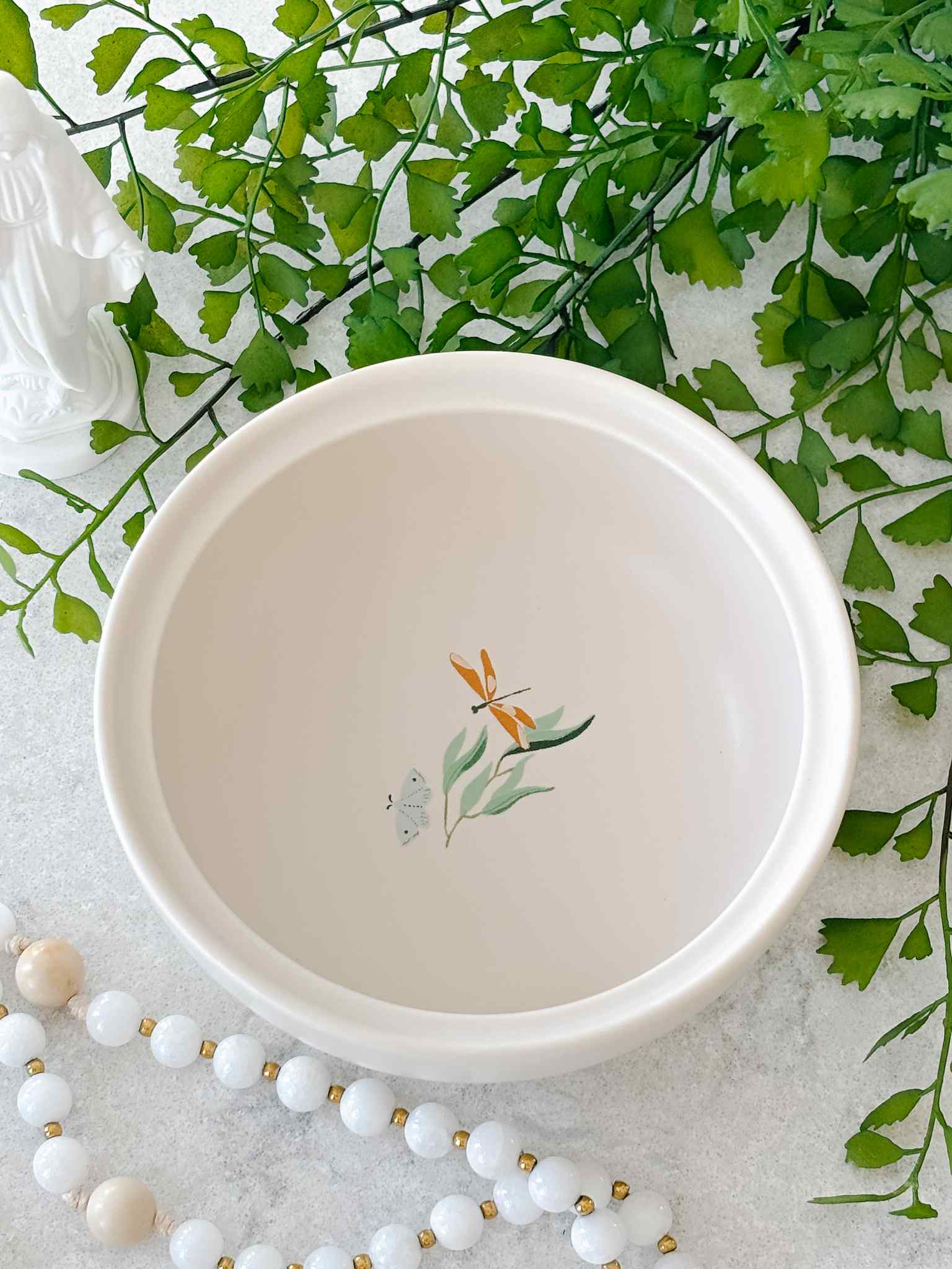 Morning Garden Rosary Box - Elegant Wooden Prayer Bead Storage for Catholics | Perfect for Home Altar, Church, and Travel Devotion