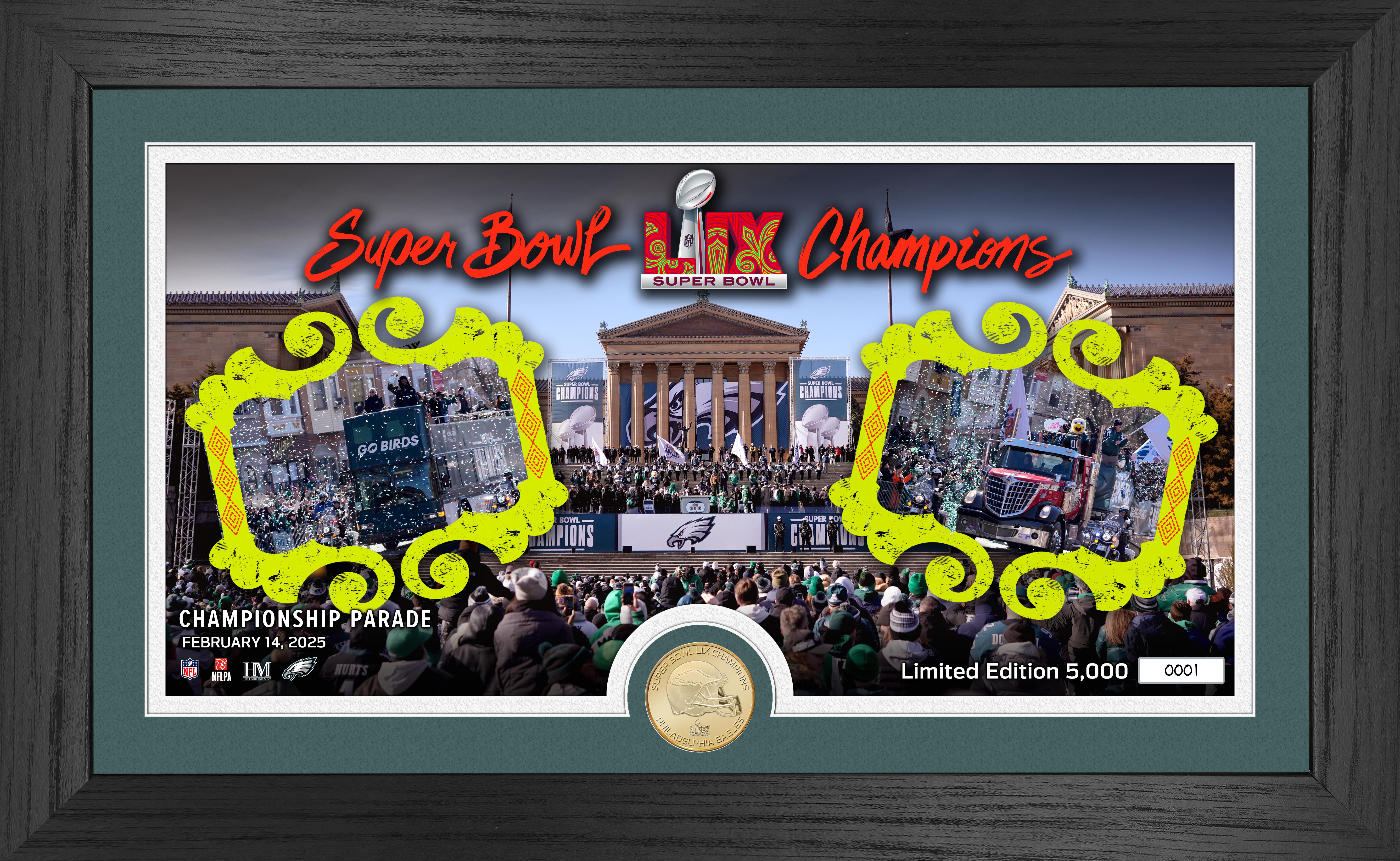 Philadelphia Eagles Super Bowl LIX Championship Commemorative Bronze Coin - Limited Edition Collectible for NFL Fans, Sports Memorabilia Enthusiasts - Perfect for Display Cases, Man Caves, and Eagles Fan Collections