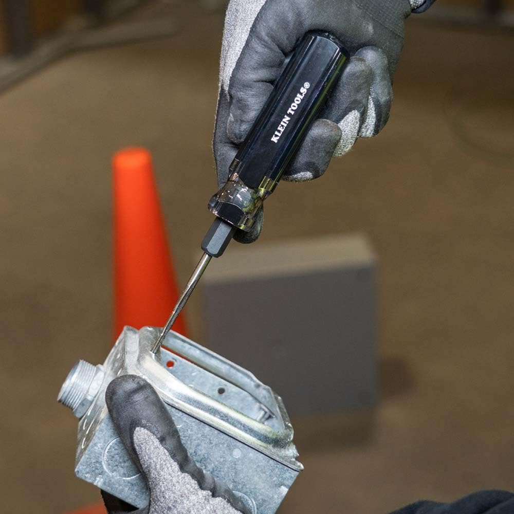 Klein Tools 627-20 6-in-1 Tapping Tool - Multi-Purpose Screwdriver for Electrical Work, Plumbing & DIY Projects | Perfect for Electricians, Plumbers & Home Repair