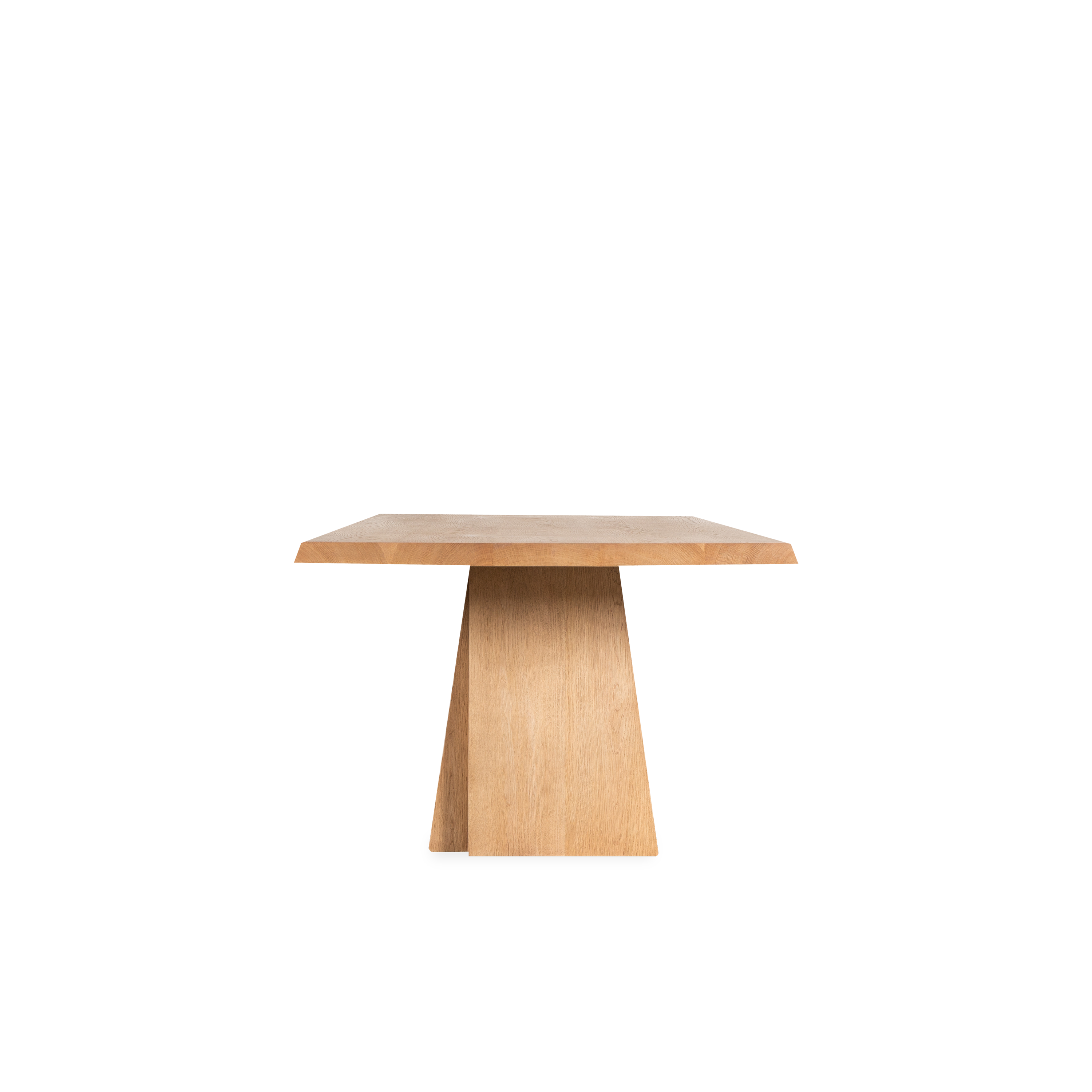 Modern Oblique Rectangular Dining Table - Solid Wood Kitchen Table for 6-8 People - Perfect for Small Spaces, Dining Rooms & Open Floor Plans