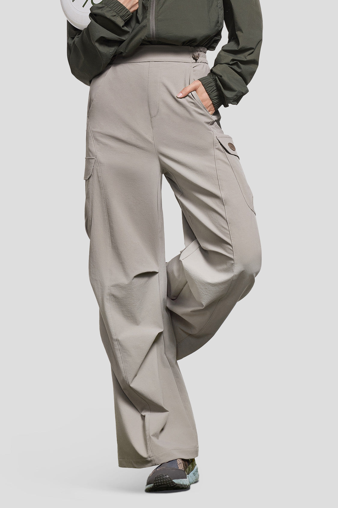 WindFree Women's Cargo Paratrooper Pants - Tactical Military Joggers with Multiple Pockets for Outdoor Hiking, Camping & Streetwear Fashion