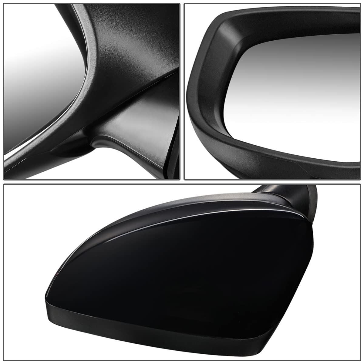 DNA Motoring OEM-MR-MA1320183 Left Driver Side Power Adjustable Mirror Replacement for 2017-2018 Mazda 3 | Non-Heated | Perfect for Daily Commuting & Parking Assistance