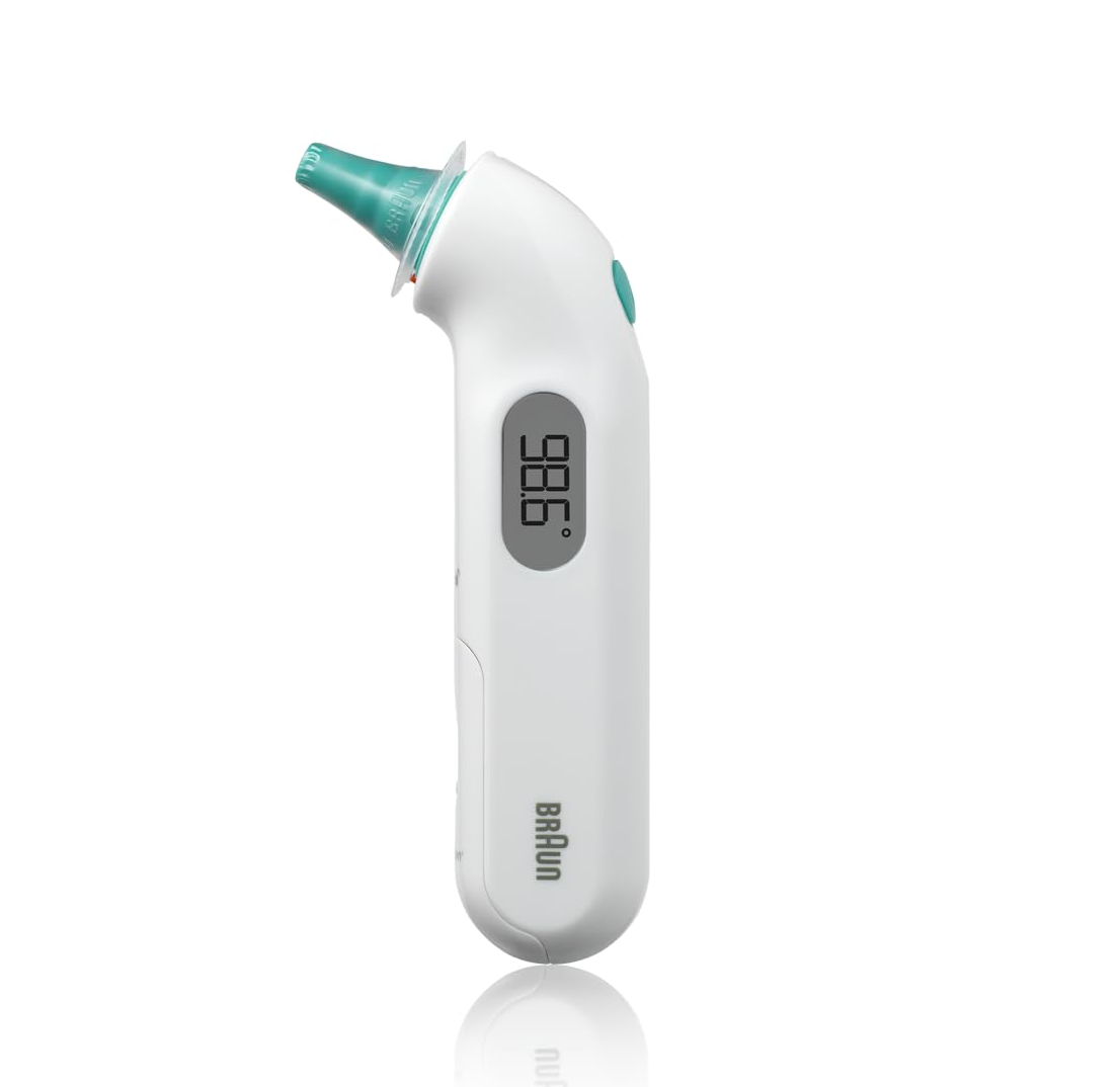 Braun Thermoscan 3 Ear Thermometer - Fast & Accurate Digital Fever Thermometer for Adults, Kids & Babies - Professional Medical Grade Infrared Thermometer for Home Use, Clinics & Travel