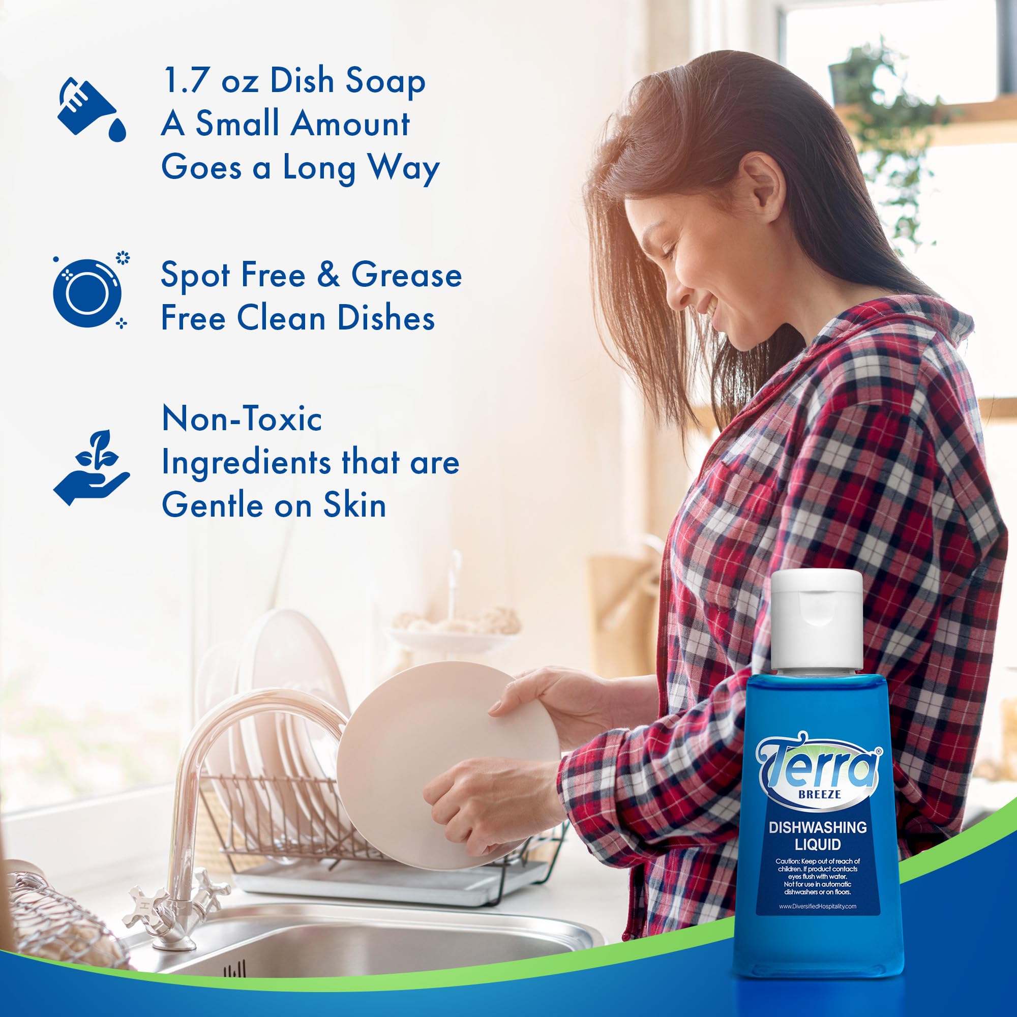 Terra Breeze Travel Laundry Detergent & Dish Soap Combo - 180-Piece Eco-Friendly Amenities Kit for Hotels, Camping & Vacation | Portable Soap Sheets for Washing Clothes & Dishes on the Go