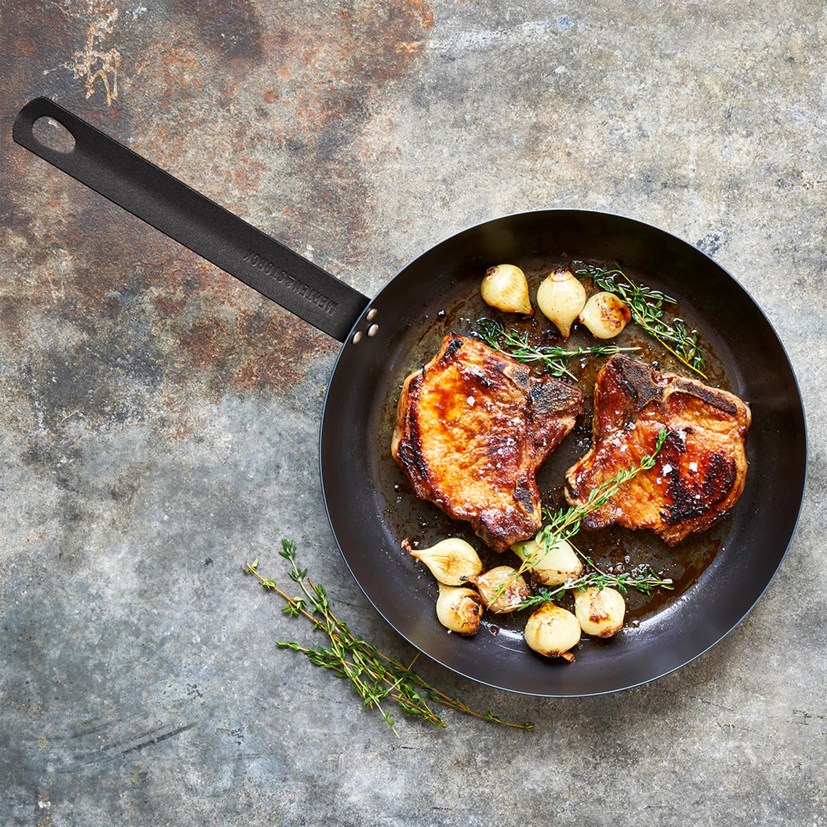 Premium Merten & Storck Carbon Steel 10-Inch Frying Pan - Professional Grade Cookware for Searing, Sautéing & Stir-Frying - Ideal for Home Chefs & Restaurant Use