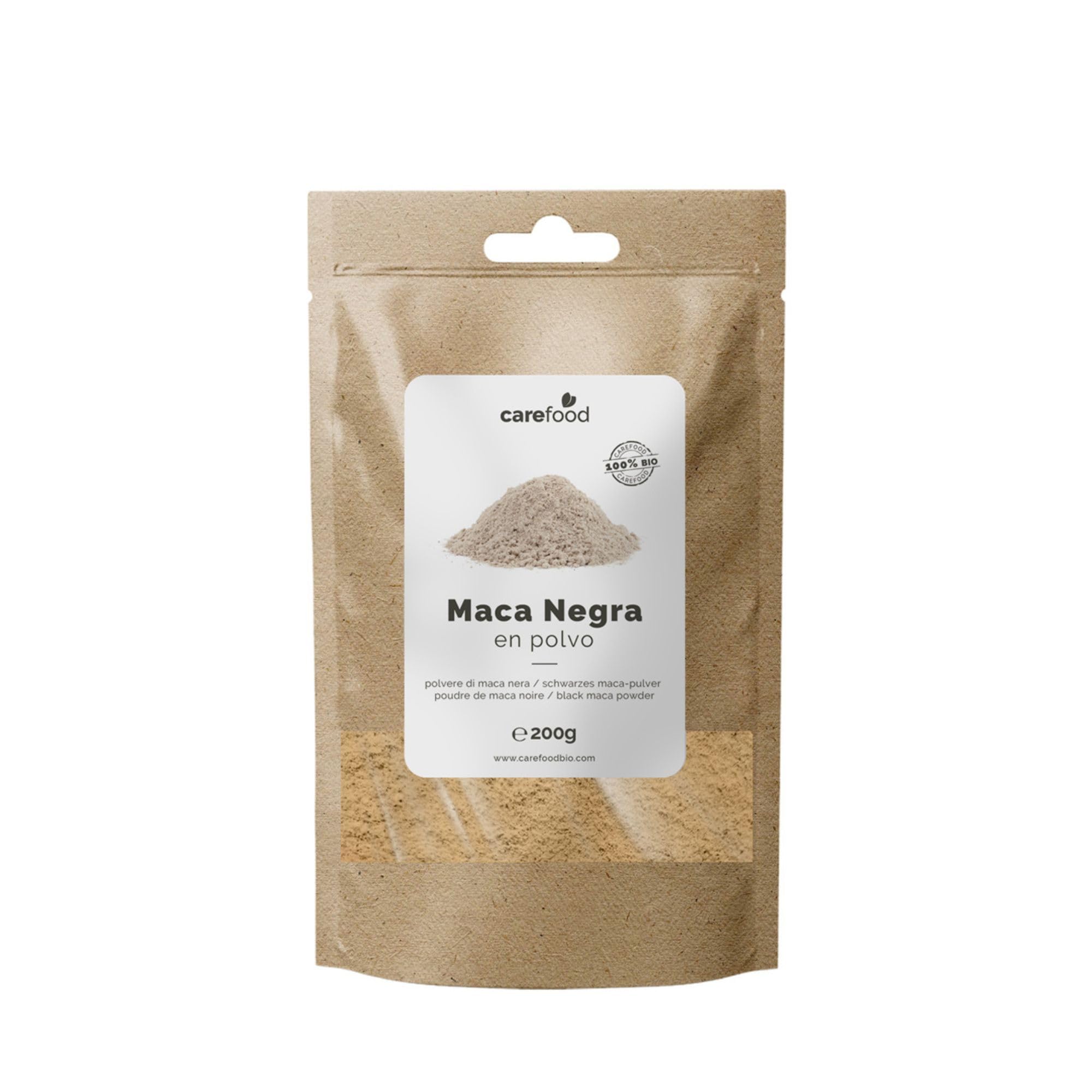 Organic Black Maca Powder Pure - 200g | Peruvian Superfood for Energy, Stamina & Libido Boost | Perfect for Smoothies, Shakes & Natural Wellness Drinks