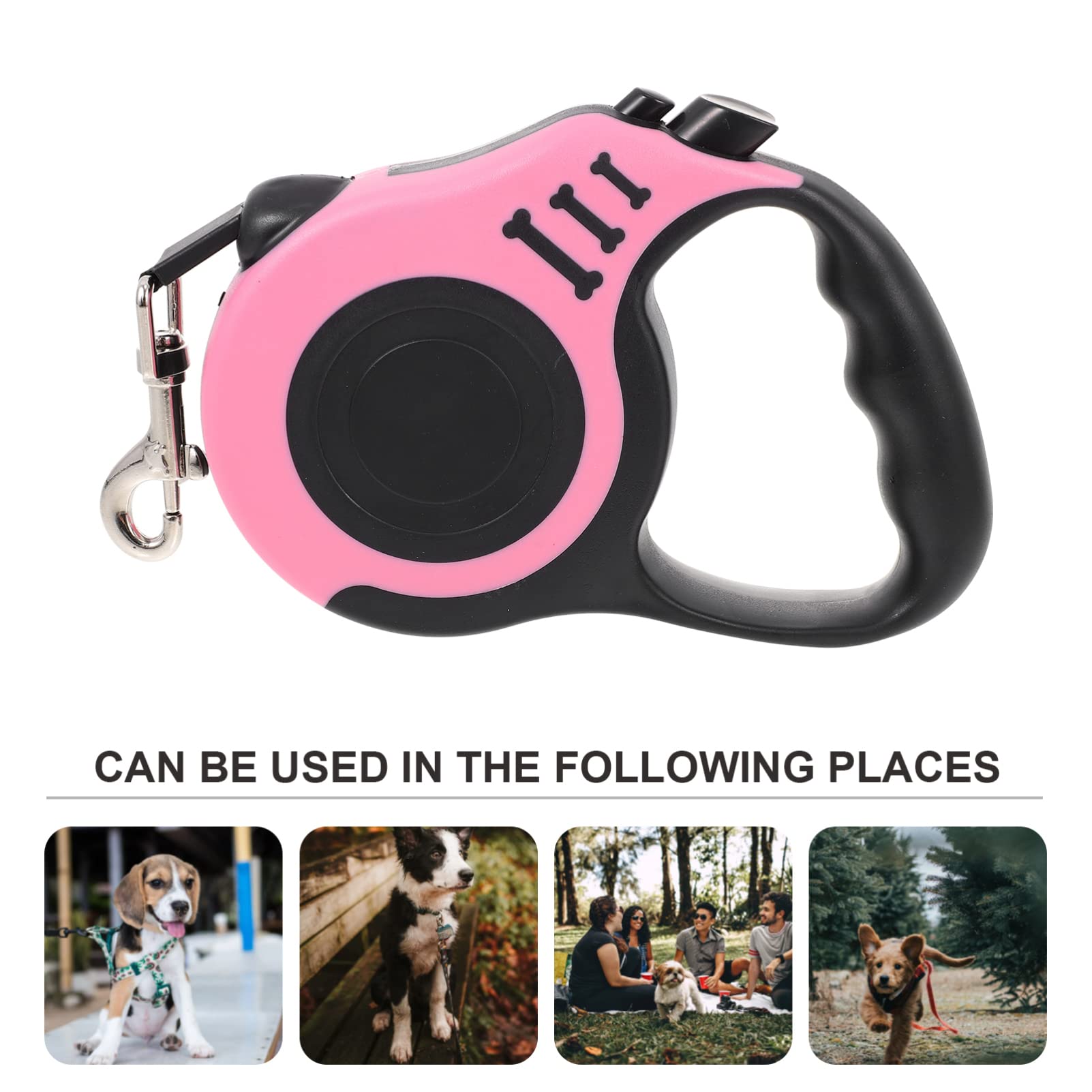 iPetBoom Retractable Dog Leash for Large, Medium & Small Dogs - One-Handed Button Control, Durable Pet Walking Leash with Comfort Handle - Perfect for Daily Walks, Jogging & Outdoor Adventures
