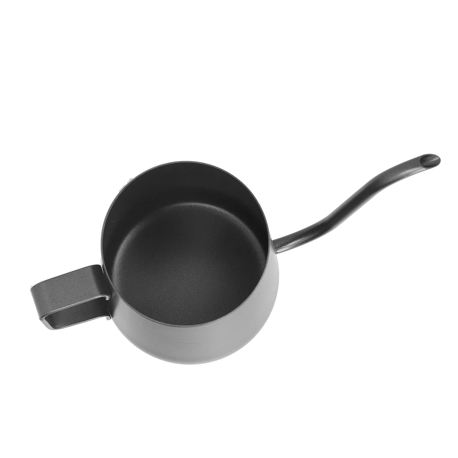 Premium 250ml Stainless Steel Gooseneck Kettle - Precision Pour Over Coffee & Tea Kettle with Hanging Ear, Black - Perfect for Home Brewing, Specialty Coffee Shops & Tea Enthusiasts