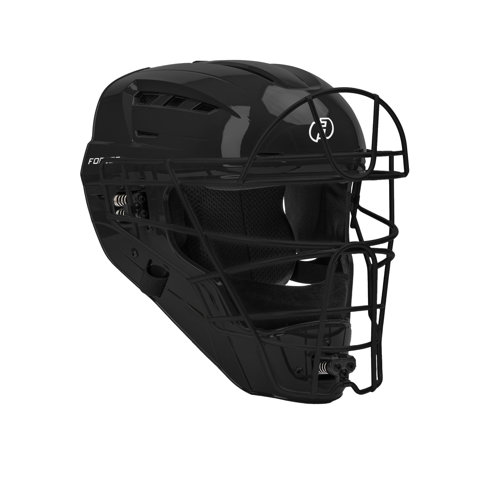 FORCE3 XS3 PRO Catchers Helmet - NOCSAE Certified Gloss Finish Baseball Gear for Catchers | Perfect for Youth & Adult Baseball Games, Training & Practice
