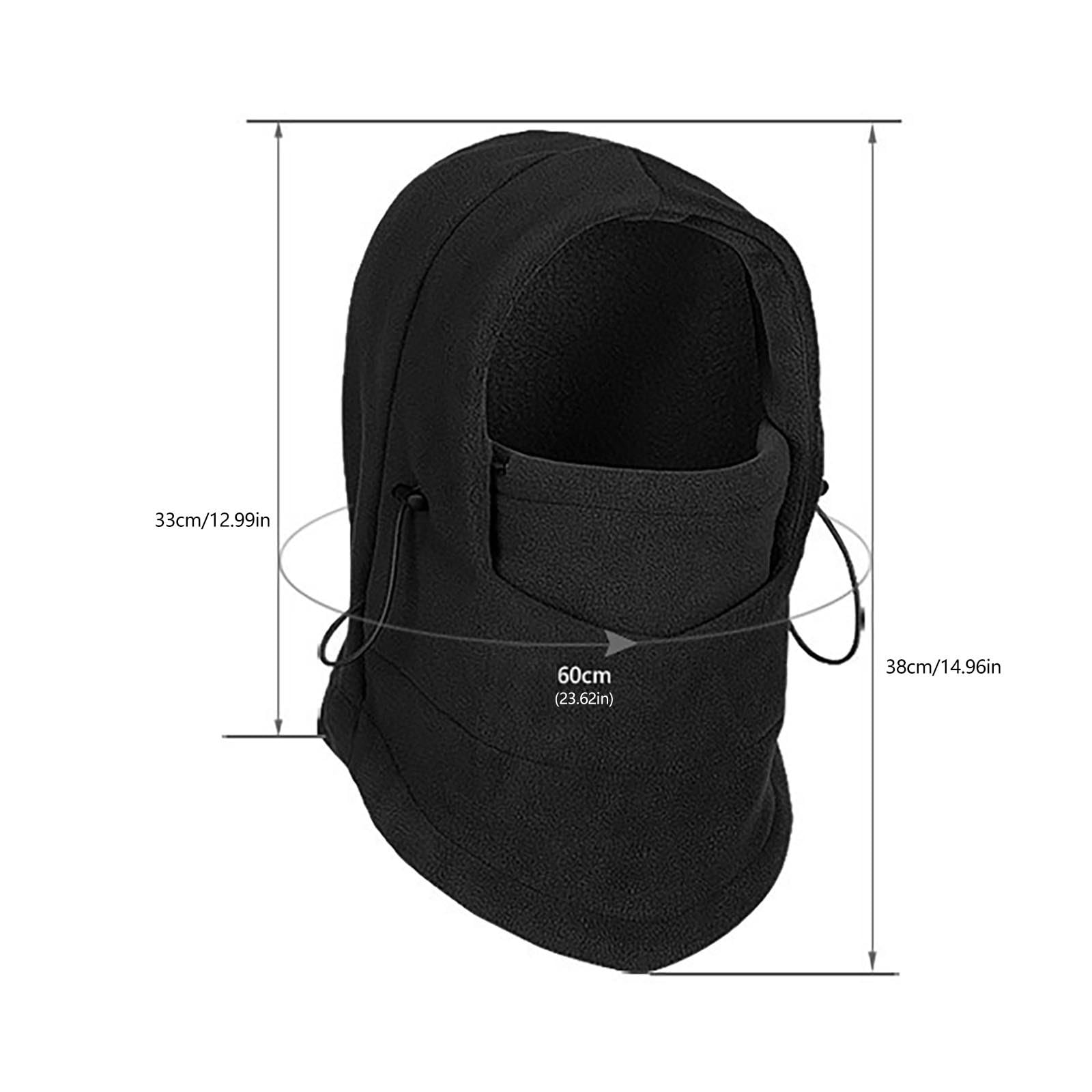 Windproof Full Cover Outdoor Riding Mask - Unisex Winter Balaclava Ski Mask for Men & Women - Warm Fleece Face Cover for Motorcycle, Snowboarding, Skiing & Cold Weather Activities