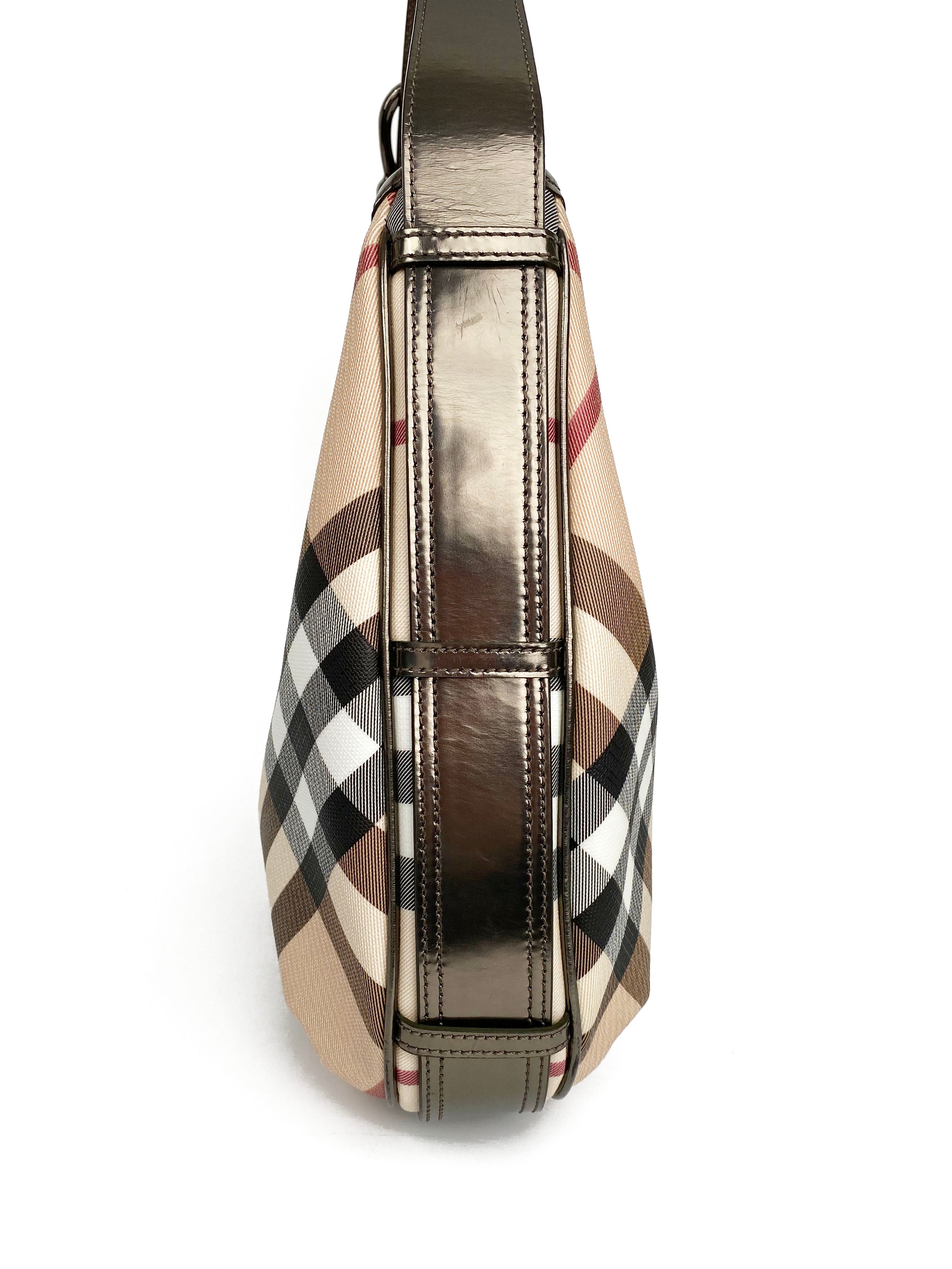 Burberry Large Haymarket Check Tote Bag - Luxury Designer Handbag for Women, Stylish & Spacious Shoulder Bag - Perfect for Work, Travel & Everyday Use
