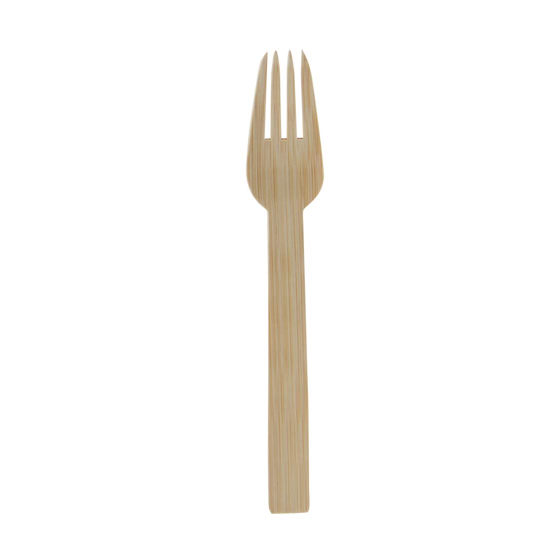 PACKNWOOD - 210CVBJN1 - 2-Piece Bamboo Serving Fork Set - Large Wooden Salad Utensils - Durable for Mixing & Serving - 6.69 Inches - Perfect for Salads, BBQs, Picnics & Dinner Parties (500-Pack)