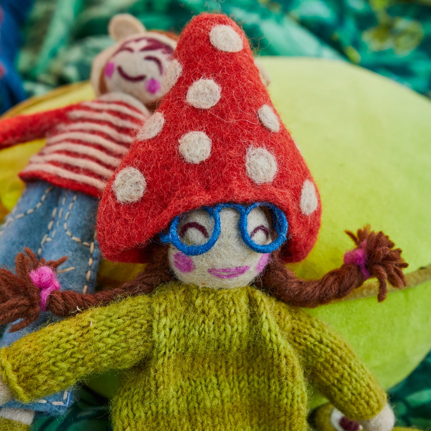 Lucie Felt Doll - Handmade Soft Plush Toy for Kids | Perfect for Nursery Decor, Birthday Gifts & Collectibles | Safe & Cuddly Playtime Companion