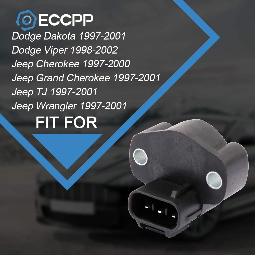 ECCPP Throttle Position Sensor Compatible with Dodge Dakota 1997-2001, Dodge Viper 1998-2002, Jeep Cherokee 1997-2000 & Grand Cherokee, Jeep TJ & Wrangler 1997-2001 - Replacement Part #4874371 - Perfect for Engine Performance & Fuel Efficiency