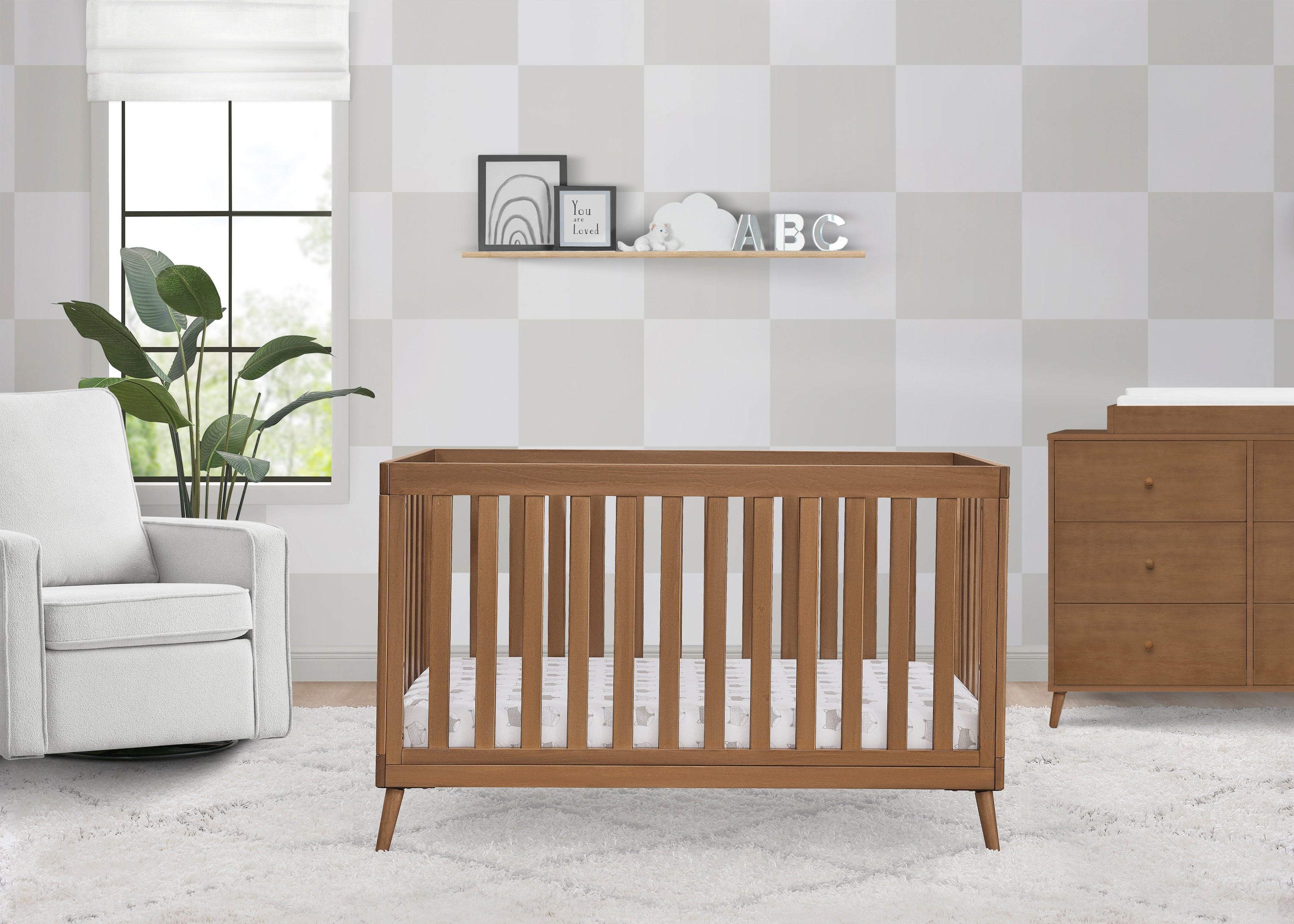 Essex 4-in-1 Convertible Baby Crib - Toddler Bed, Daybed & Full-Size Bed Conversion - Safe Nursery Furniture for Newborns & Kids - Perfect for Bedrooms, Daycare & Guest Rooms