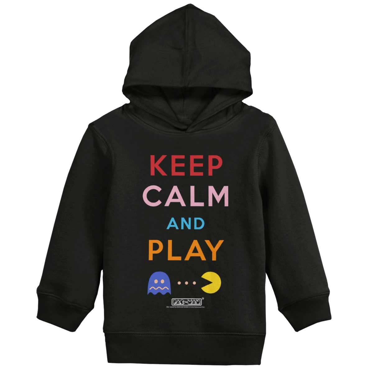 Keep Calm and Play PACMAN Unisex Hoodie Sweatshirt - Retro Gaming Apparel for Men & Women - Perfect for Casual Wear, Gamer Gifts, and Arcade Theme Parties