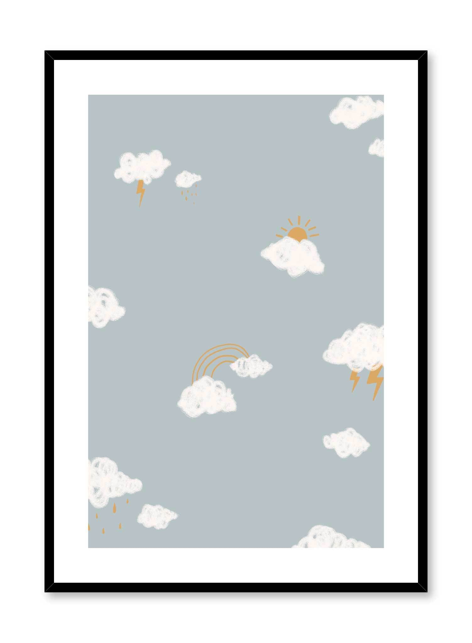Joyful Sky Poster - Inspirational Wall Art Decor for Home, Office & Classroom - Perfect for Living Room, Bedroom & Study Spaces