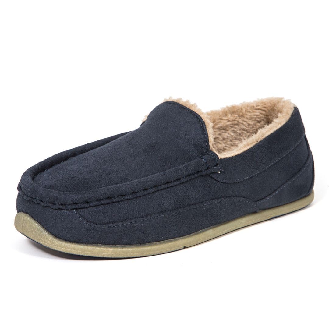 Deer Stags Lil Spun Kids' Slippers - Soft & Cozy Indoor/Outdoor House Shoes for Boys & Girls - Perfect for Home, School, and Playtime Comfort