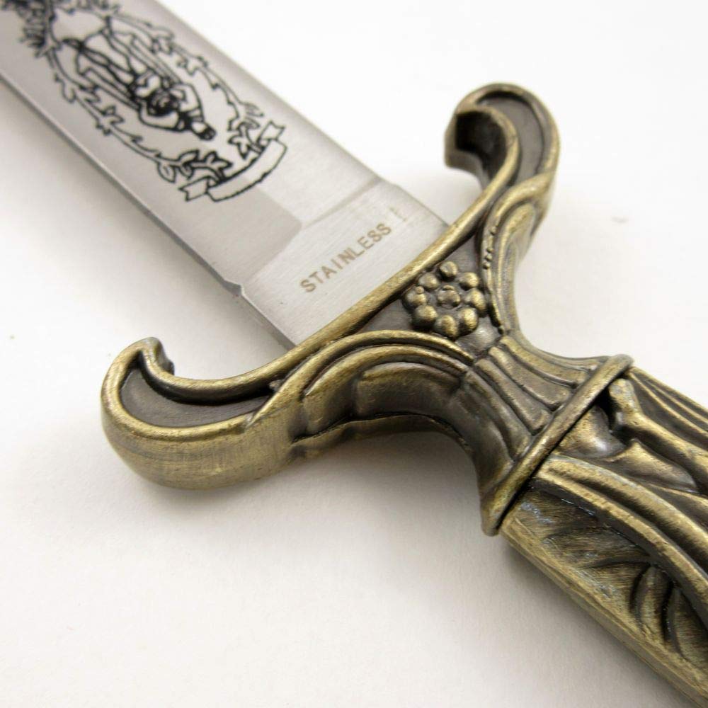 Authentic Mongolian Boot Dagger - Handcrafted Carbon Steel Blade with Leather Sheath - Perfect for Outdoor Survival, Hunting & Collection | Szco Supplies