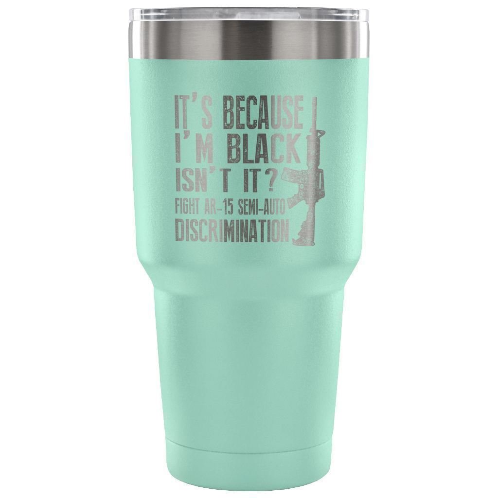 ODDITEES 30oz Insulated Stainless Steel Coffee Tumbler - Funny Gun Rights AR-15 Laser Etched Design, Vacuum Sealed for Hot & Cold Drinks - Light Purple | Perfect for Outdoor Activities, Camping, Office & Daily Commute