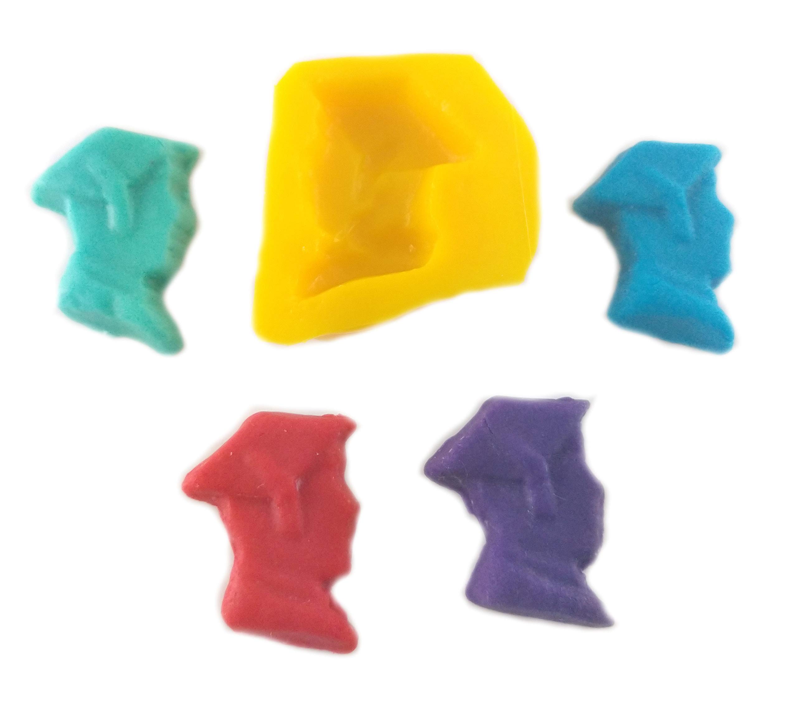 25 Cavity Graduation Silicone Candy Molds for Cream Cheese Mints, Candy Melts, Fondant & Caramels - Flexible Baking Molds for Party Treats & DIY Desserts