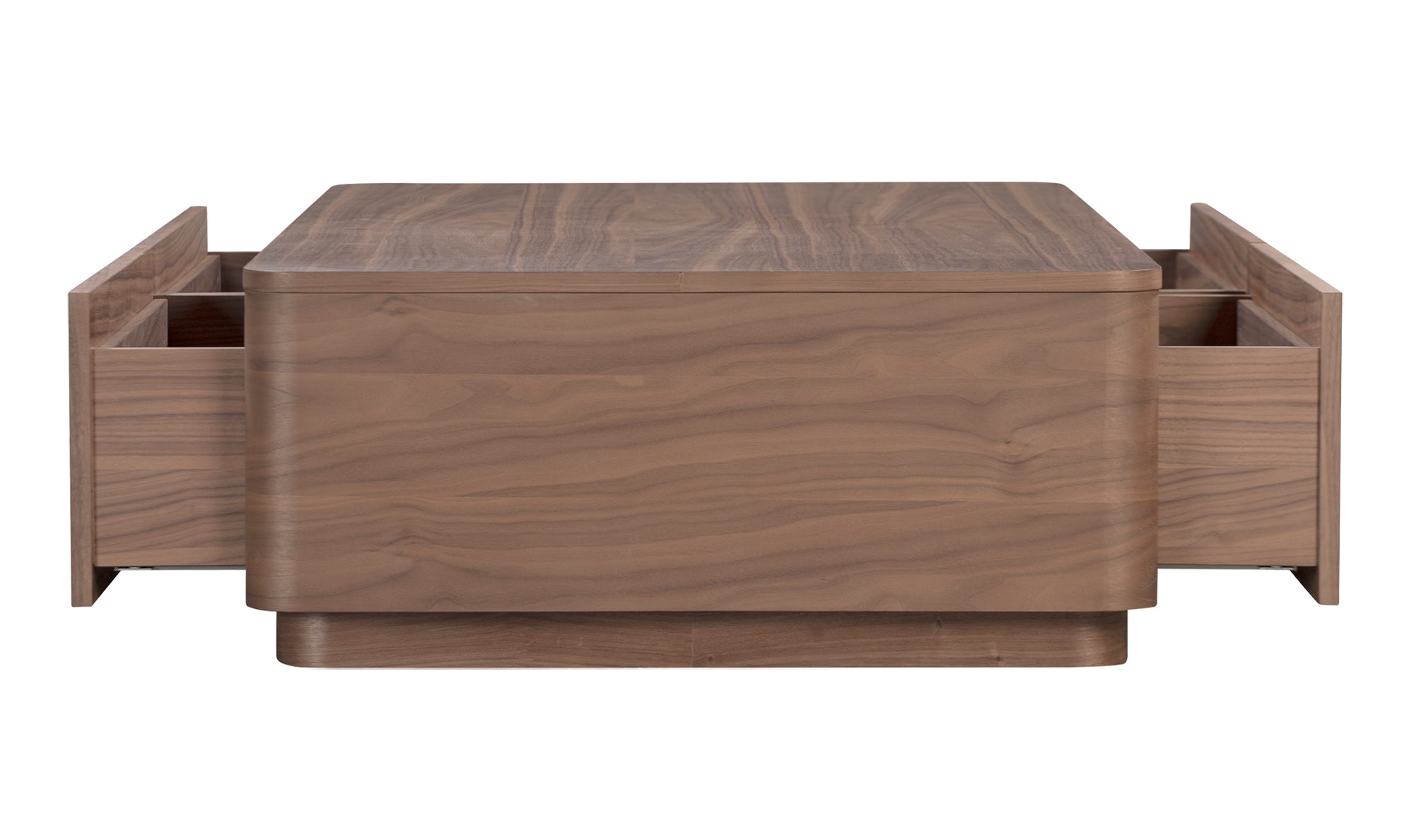 Modern Round Coffee Table - Solid Walnut Wood - Stylish Living Room Centerpiece for Home Decor & Relaxation