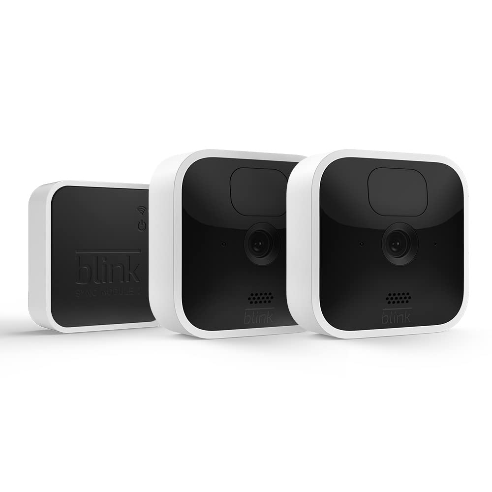 Blink Indoor Wireless HD Security Camera - 2-Camera System with 2-Year Battery Life, Motion Detection, Two-Way Audio & Alexa Compatibility | Free Blink Subscription Trial | Ideal for Home Monitoring, Baby Watching & Pet Surveillance
