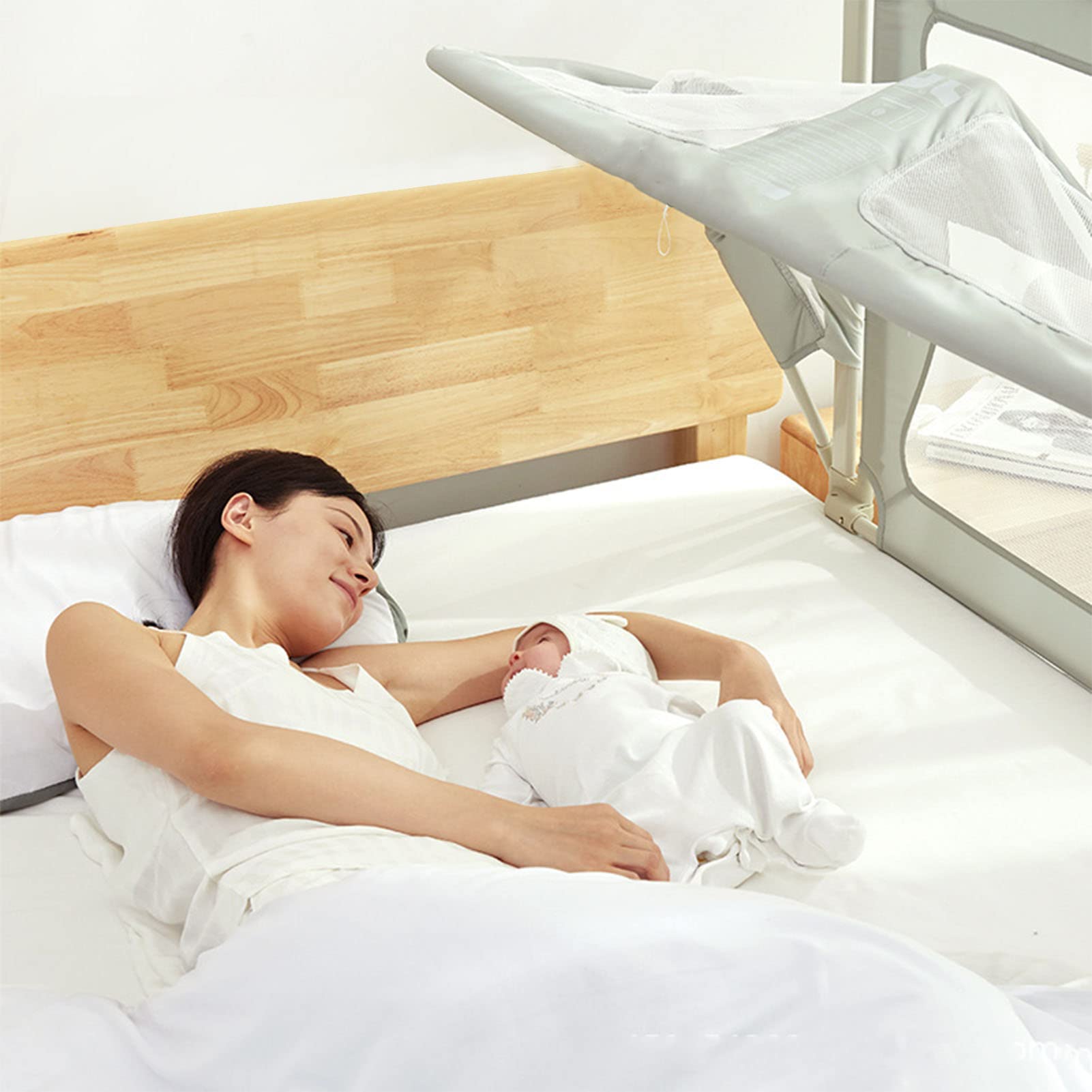 **Portable Baby Bedside Sleeper - Safe & Multifunctional Bassinet Crib for Newborns (Girls & Boys) - Perfect for Nursery, Travel & Co-Sleeping**