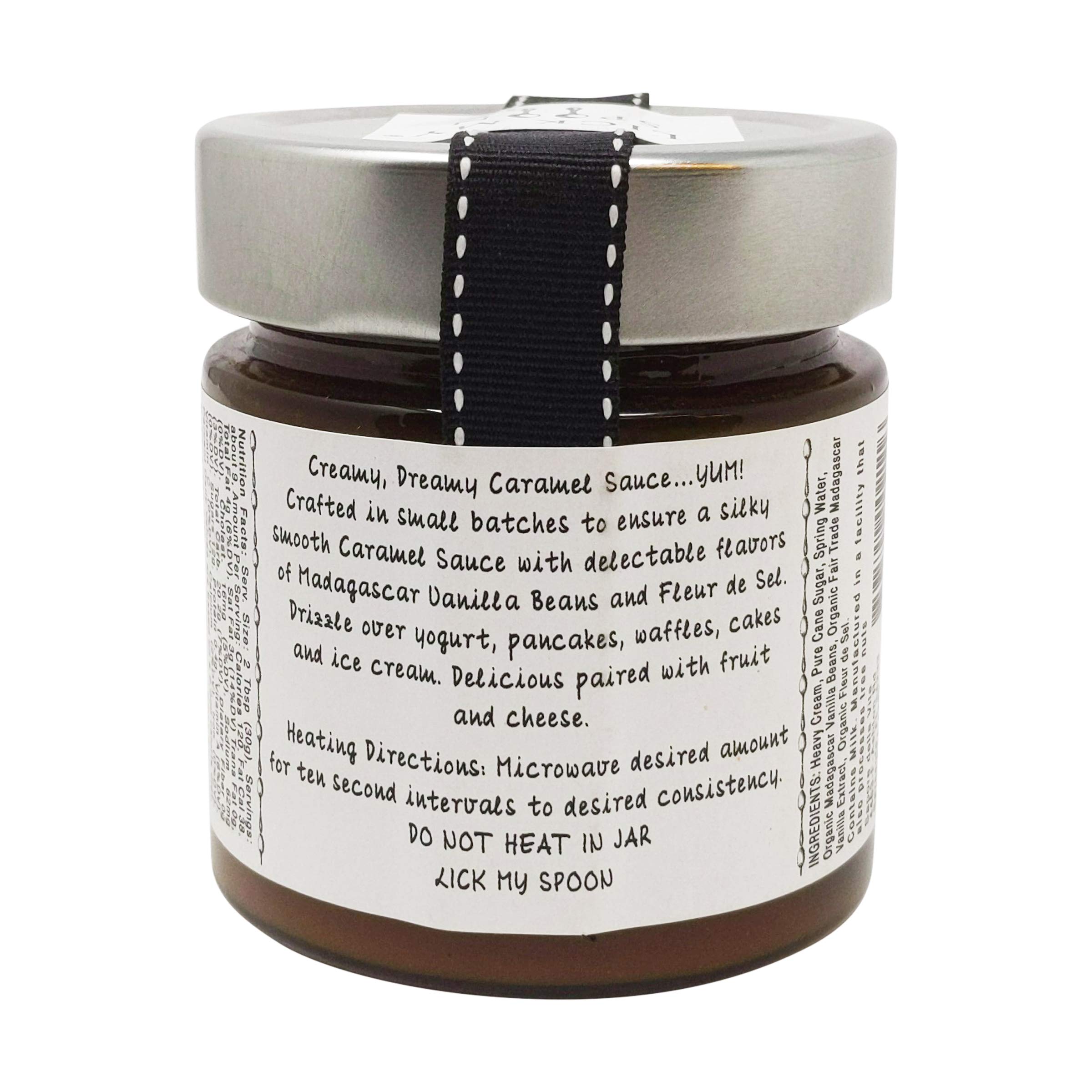 Premium Cardamom Rose Caramel Sauce - 10 oz Glass Jar | Gourmet Dessert Topping for Ice Cream, Pancakes & Coffee | Vegan & Gluten-Free