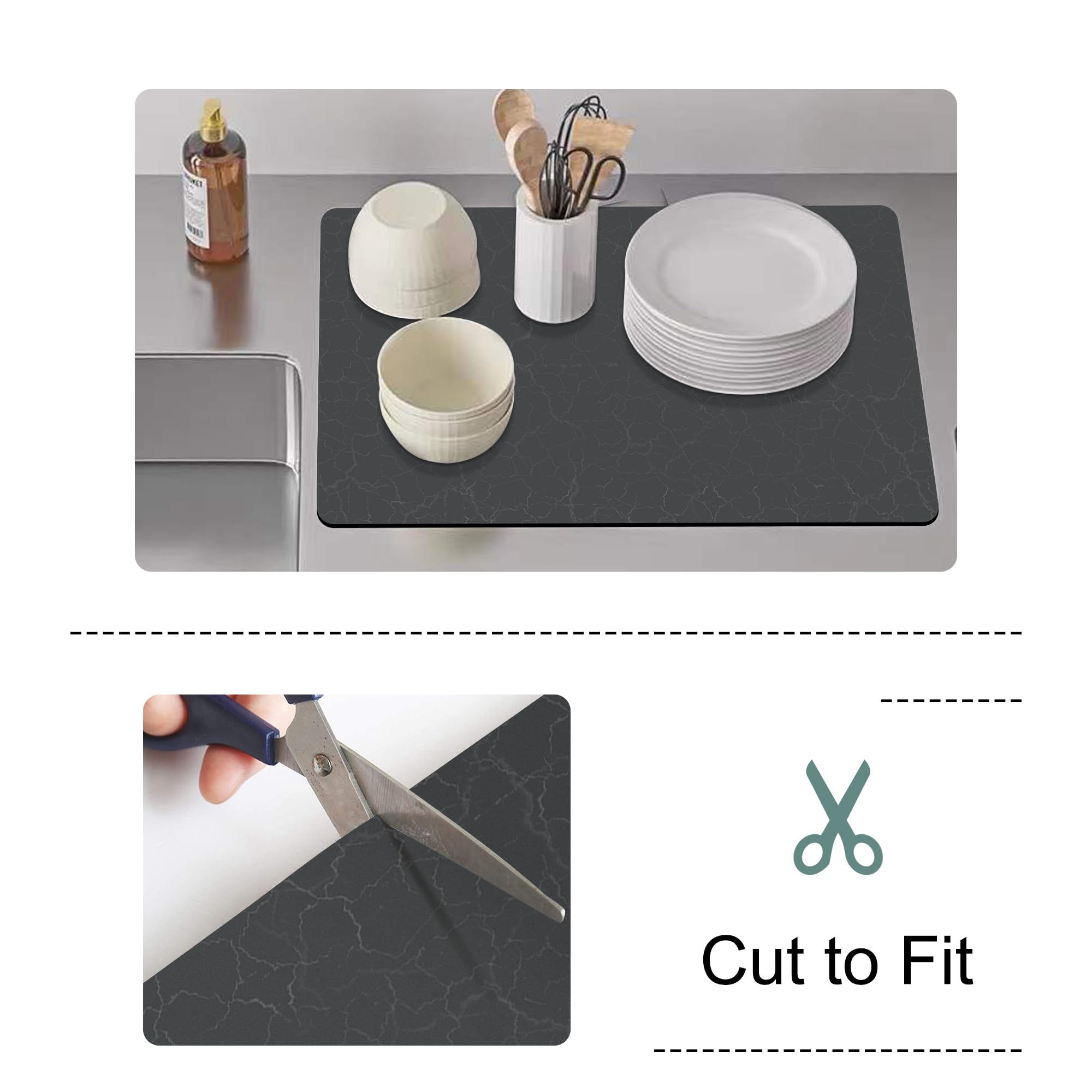 Non-Slip Coffee Maker Mat for Countertops - 19