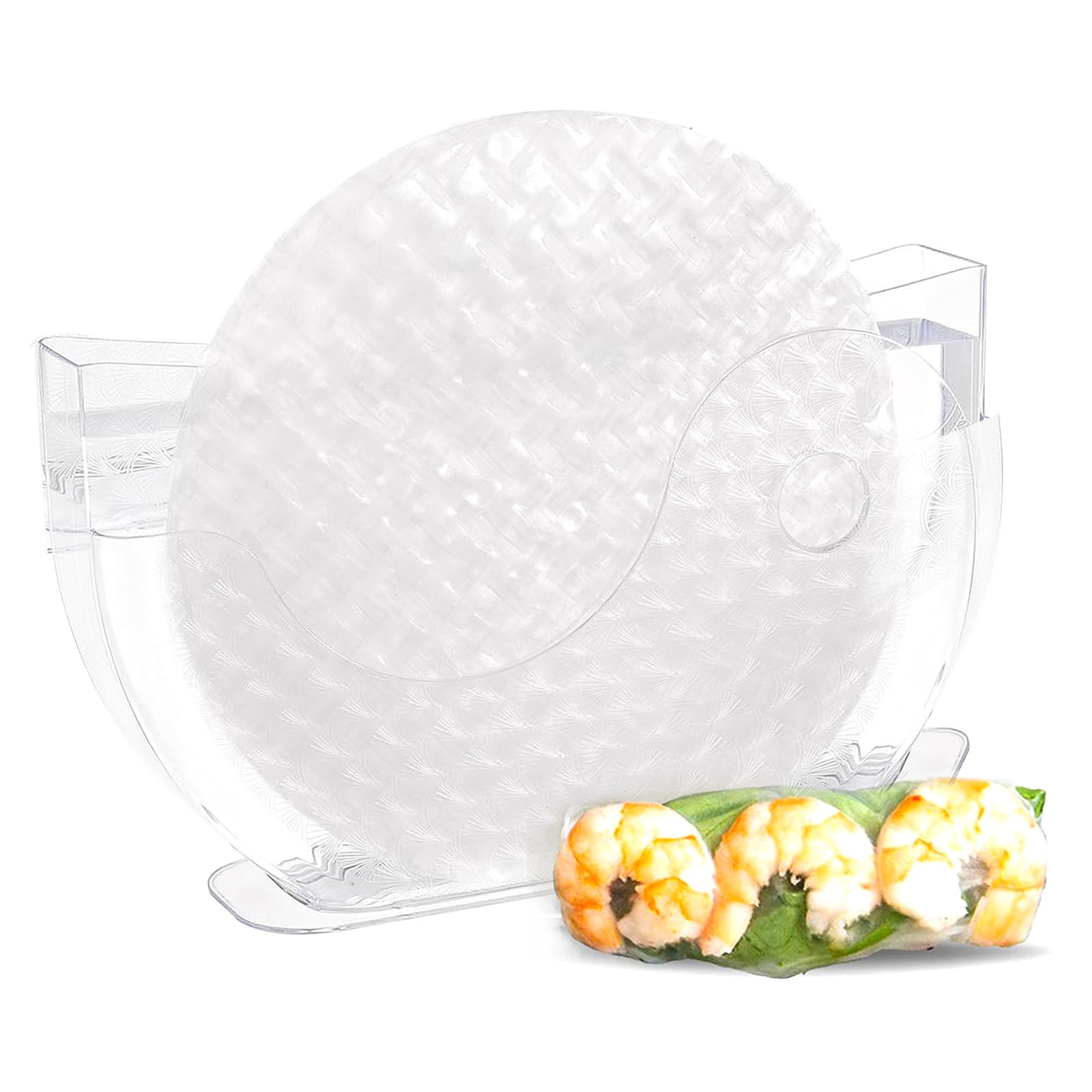 Premium Rice Paper Spring Roll Wrappers - Water Bowl Holder for Soaking & Making Fresh Summer Rolls, Egg Rolls (Rice Paper Not Included) | Perfect for Vietnamese Cuisine, Asian Cooking & Healthy Meal Prep