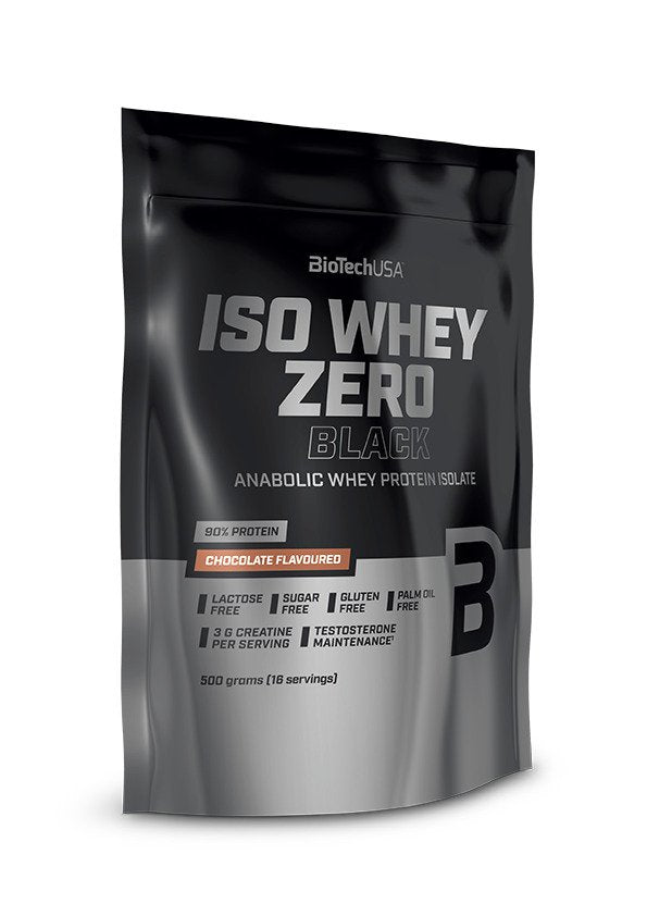BioTechUSA Iso Whey Zero Black Vanilla Protein Powder - 500g for Muscle Recovery & Growth - Ideal for Post-Workout & Fitness Enthusiasts