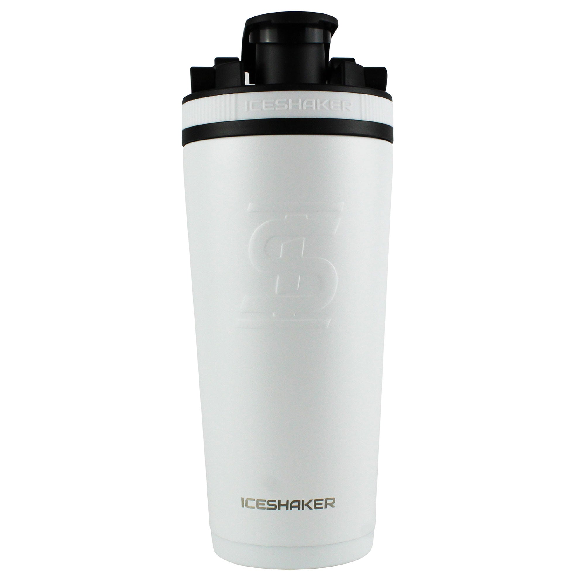 Adaptive Training 26oz White Insulated Shaker Bottle for Protein Shakes, Smoothies & Post-Workout Drinks - Leakproof Gym Water Bottle with Ice Retention for Fitness & Bodybuilding