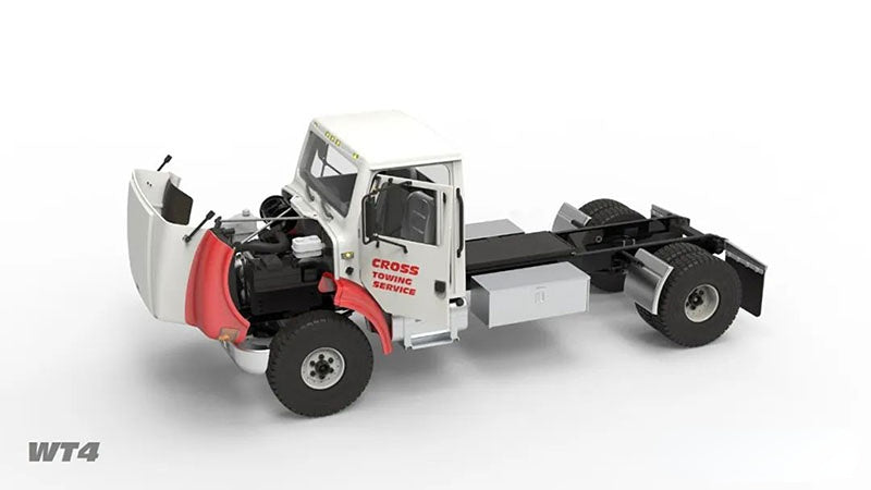 CrossRC WT4 1/10 Scale Remote Control Wrecker Truck Kit - Unassembled & Unpainted RC Road Rescue Vehicle Model with Motor | US Stock | Off-Road Adventure & Emergency Scene Simulation