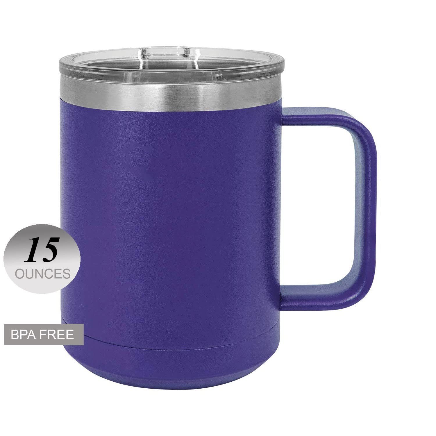 Personalized Cavalier Dog Mom Stainless Steel Tumbler - 15oz Double-Wall Vacuum Insulated Travel Mug for Coffee, Tea & Cold Drinks - Perfect Gift for Dog Lovers, Women & Pet Owners - Great for Office, Commuting, Hiking & Outdoor Adventures